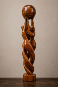Three people trophy sculpture