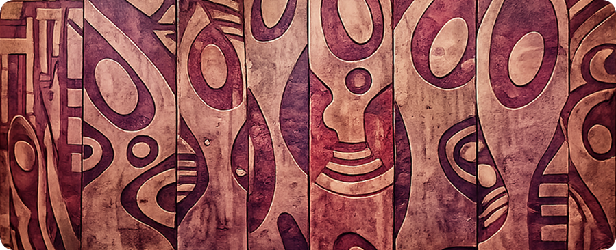 Wooden art by Paul Ejukorlem